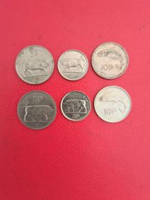 6 Irish Decimals 4 X 5p and 2 X 10p