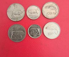 6 Irish Decimals 4 X 5p and 2 X 10p