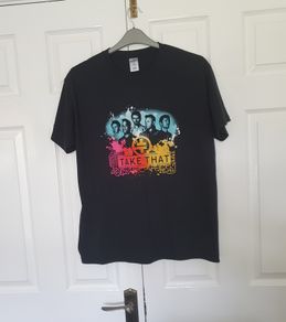 Take that 2011 tour tshirt size large ptp 22" black by Gildas softstyle