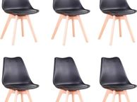 main image for ad Set of 6 Dining Chairs, Padded Chairs