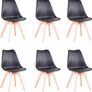 Set of 6 Dining Chairs, Padded Chairs Image 5