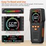Pinless Moisture Meters - with Backlit LCD Screen Non-Invasive Damp Meter Detects up to 3/4-Inch Below Surface for Non-Destructive Moisture Detection Wallboard Masonry Hardwood and Softwood Image 7