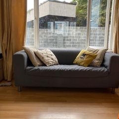 2 grey Ikea Klippan 2 seater sofas for sale
