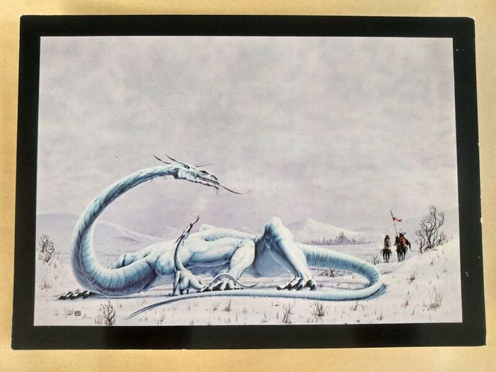 Lot of 70's Dragons World Paper Tiger Fantasy Art Cards Roger Dean, Bob Carlos, Tim White VG+