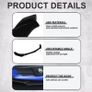 5pcs Upgraded Front Bumper Lower Lip Shovel with Stepped Design High-Quality ABS Material Car Accessories Accessory Image 4