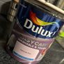 Dulux Delicate Pink matt paint Image 2