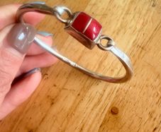 Vintage silver bangle