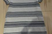 ladies beige and navy striped dress size 8