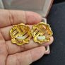 Vintage Gold Tone Earrings Image 4