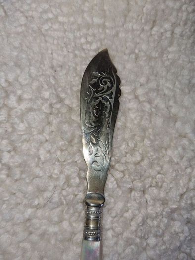 Victorian EPNS Gilded Fish Knife