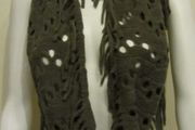 Grey/Brown fringe snood scarf,