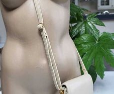 Anna & Robert cream leather notebook bag - Rrp 70 Sterling
