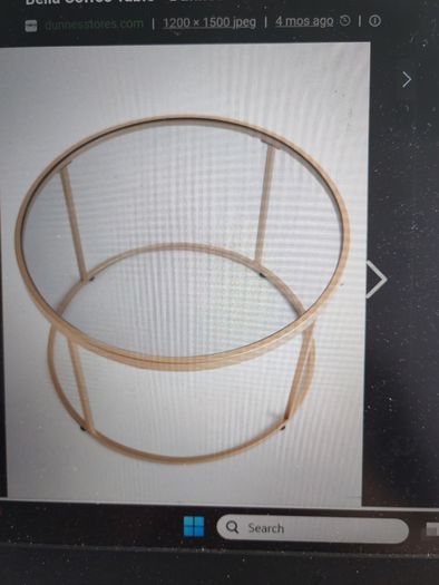 Coffee table  rose gold