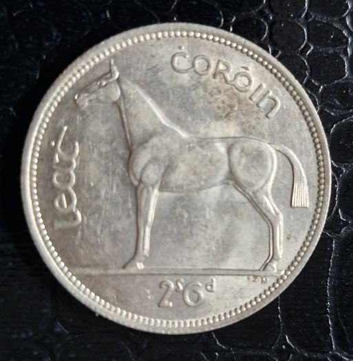 Ireland Eire 1940 Silver Half Crown Coin