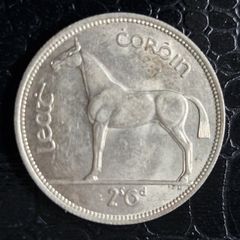 Ireland Eire 1940 Silver Half Crown Coin