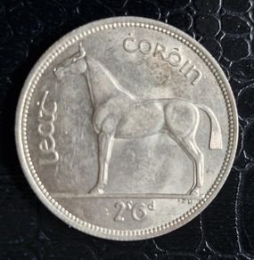 Ireland Eire 1940 Silver Half Crown Coin