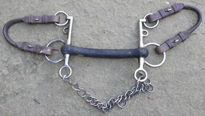 Bit Flexible Rubber Pelham Horse Bit