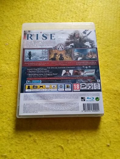 Assassins creed III 3 PlayStation 3 ps3 games Original Pal version