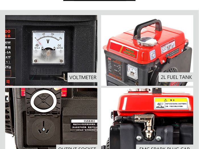 BRAND NEW Single-phase Generator Gasoline Variable Frequency 220V NH1000