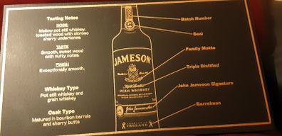 jameson advertising plaque, only one left