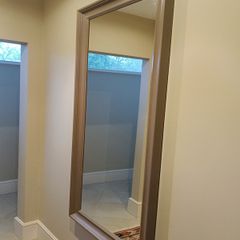 Large mirror taupe frame 164cm x 75