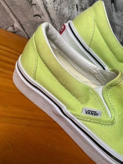 Vans Off The Wall Ladies Like Green Slip-on UK4 EUR36.5