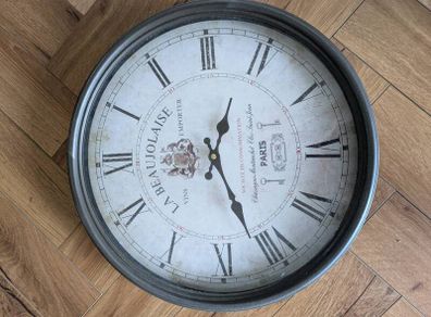 Vintage French-Style Wall Clock (La Beaujolaise) - 40cm