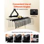 127 cm Lanscape Rock Rake, 3-Point Tow Behind Landscape Rake with 17 Steel Tines, Fit Category 1 Tractors, Angle Adjustable, Heavy Duty Lawn Dethatcher Rake for Grass Branch Debris Image 3