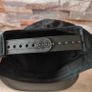 Trussardi Jeans Black Flat Peak Glitter Lettering Baseball Logo Hat Cap Image 5
