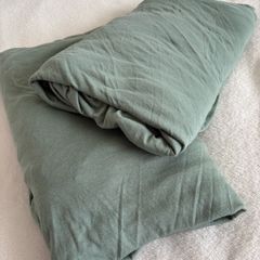 Green King Size Fitted Elasticated Bed Sheets