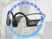 Real Bone Conduction Headphones Bluetooth Wireless Earphones Waterproof Sports Headset with Mic for Workouts Running Driving