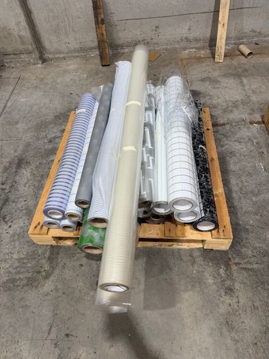 Rolls of Frosted and Patterned Window Films - over 1000 Meters