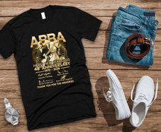 Abba 48th Anniversary 1972 - 2020 Happy New Year Abba band t-shirt