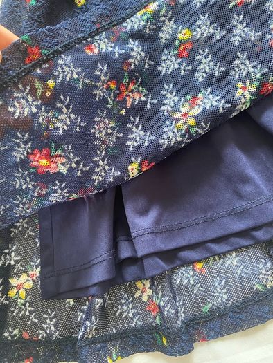 Girls Navy Summer Floral Dress
