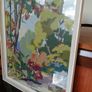 Vintage Framed Handmade Needlepoint Tapestry Woodland Scene Image 3