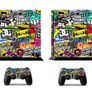 Bombing Graffiti Skin Vinyl Sticker for the PlayStation 4 Console PS4 Image 2