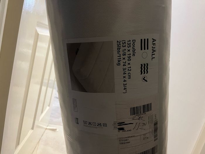 IKEA double bed Foam mattress, medium firm/white