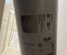 IKEA double bed Foam mattress, medium firm/white