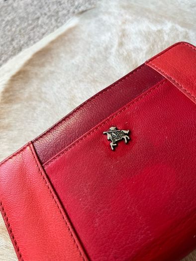 Visconti Womens Red Leather Wallet purse Genuine Leather