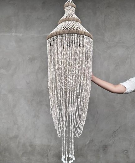 Huge Handmade Shell Chandelier Hanging Decor