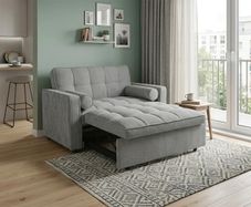 Small Grey Sofa Bed , Only 118cm Wide