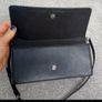 M&S Black Leather Clutch Image 4
