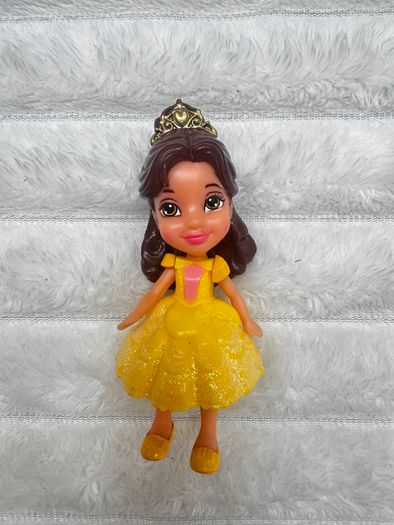 Disney Princess Posable Mini Belle Princess Doll approx. 9 cm. Used Please see photos
