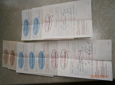 Old expired UK MOT Certificates 1980s FREEPOST
