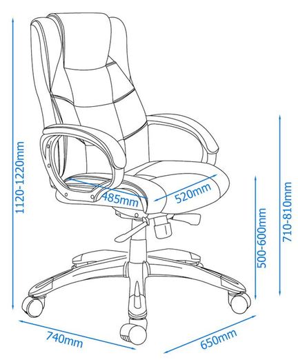 Alphason Northland Chair - Black | Aoc6332-l-bk
