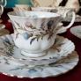 47 Piece Royal Albert Brigadoon Pattern Bone China Gold Gilt Dinner And Tea Service / Set For 5 Person Setting Made In England Image 7