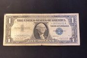 Certificate USA One dollar Bill, blue seal 1957 Letter "A"   star replacement