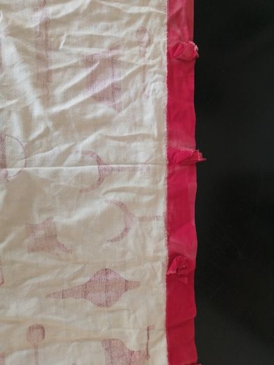 Vintage Art Deco Barkcloth Curtain