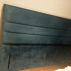 Velvet headboard 6 foot