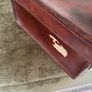 Antique Irish Made Leather Suit Case Image 6